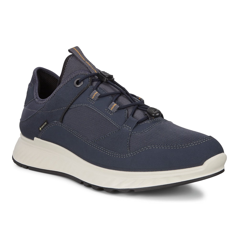 Tenis De Montaña Hombre - ECCO Exostride Bajos Gtx - Azul Marino - IVA458370